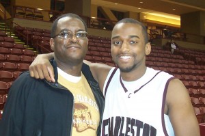 A Proud Dad! Marcus Hammond and his Dad after the game!