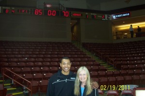 Andrew Goudelock with his Mental Coach Linda LeClaire